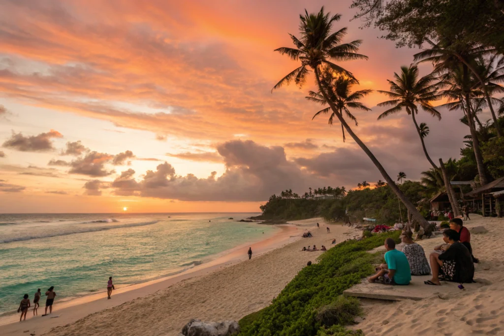 Sunset travel bucket list dream