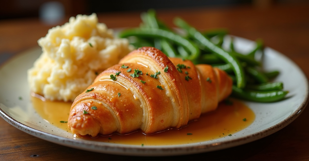 best Cheddar's menu items entrees - honey butter croissant chicken dinner plate